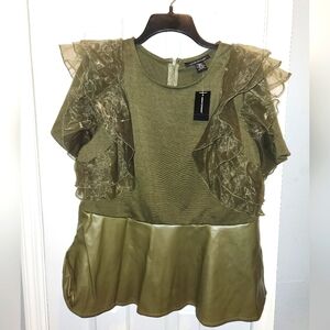 NWT Ashley Stewart short sleeve top